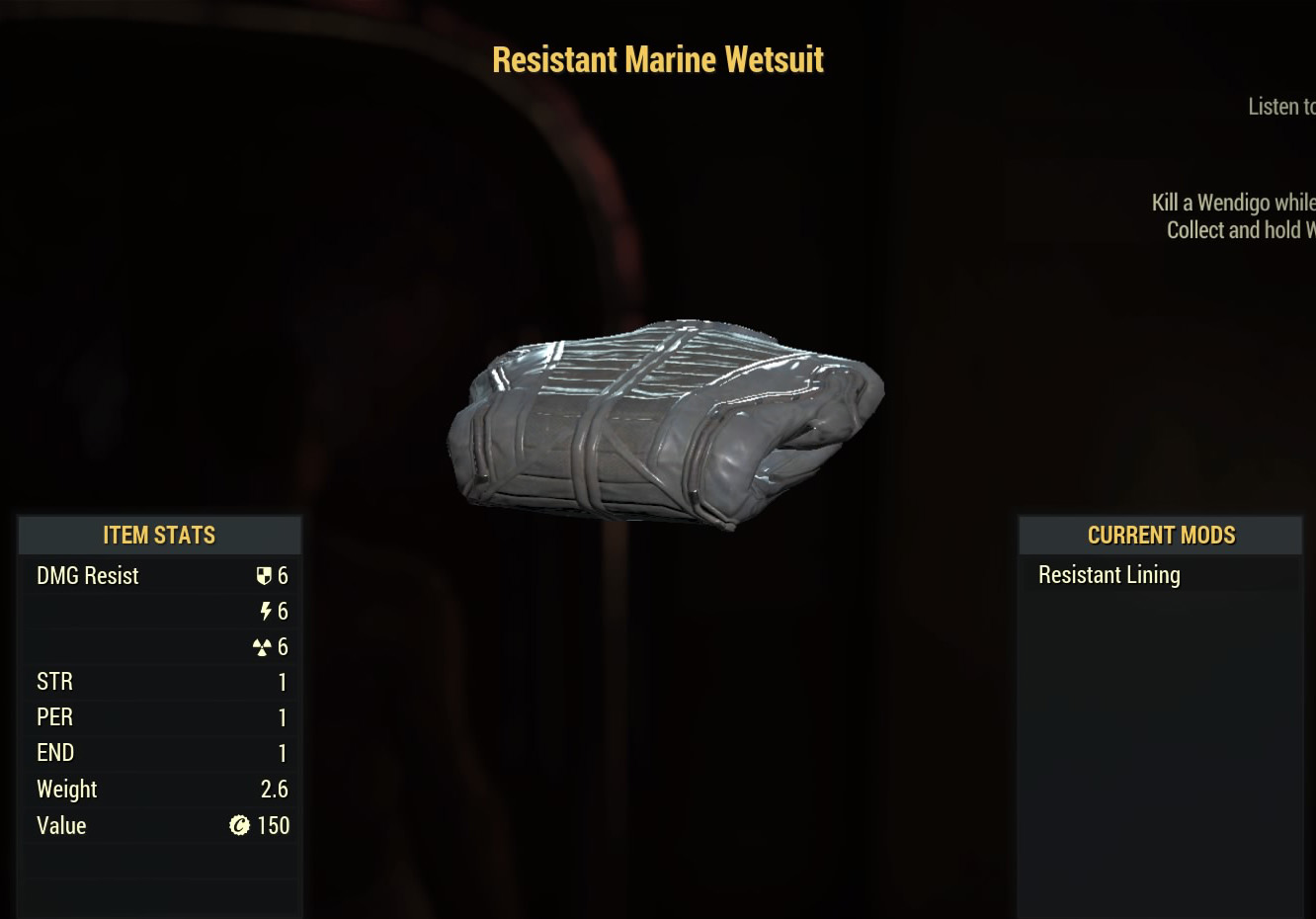 Fallout 76 Resistant Marine Wetsuit