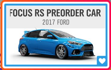  FOCUS RS PREORDER
